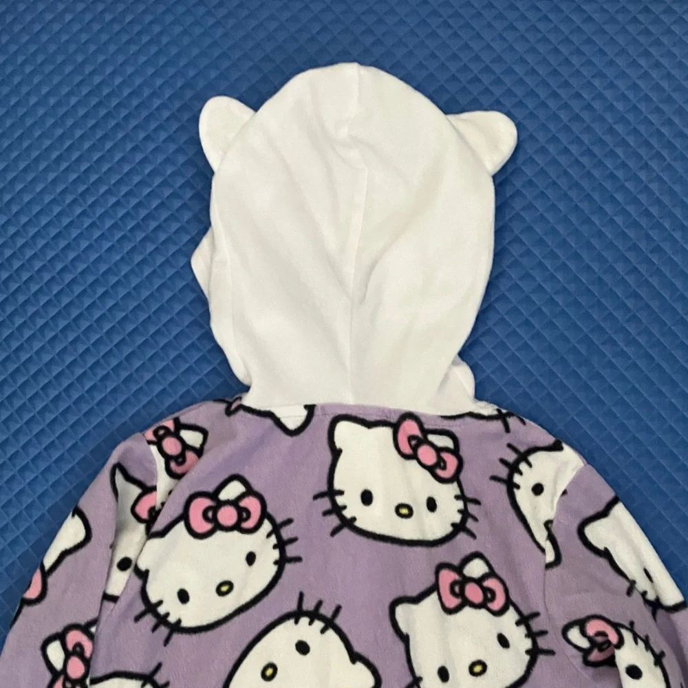 Hello Kitty Hooded One Piece Pajama Sleeper | XS 4-5